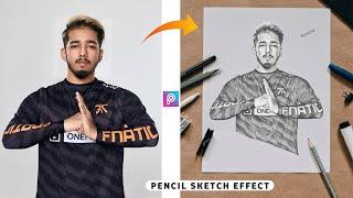 Picsart Pencil Sketch Effect Photo Editing Tutorial 2022 || Fan Made Pencil Drawing Effect Picsart