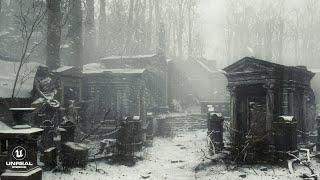 The Dark Winter Cemetery Unreal Engine 5.5 Lumen Nanite