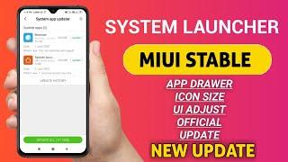 System Launcher New Update | Official App Drawer | New System Launcher Update Review | Redmi note 8