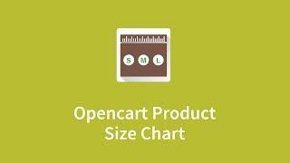 Opencart Product Size Chart