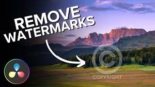 How to Remove Watermark From Video in DaVinci Resolve 18
