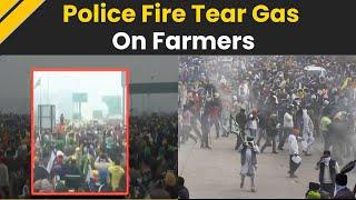 Farmers Protest: Police Fire Tear Gas As Farmers Continue With 'Delhi Chalo' March | Kisan Andolan