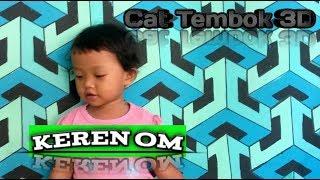 Cat Tembok 3D Kubus ( Ruang Tamu )