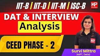 CEED Phase 2 : DAT & Interview Analysis | IIT-B, IIT-D, IIT-M, ISC Banglore | Admissions #ceed