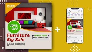 How to Design Furniture Social Media Banner | Adobe Photoshop Tutorial |- Tech Mac30...