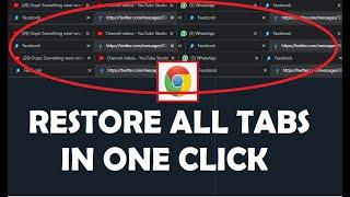 How to restore chrome all tabs & all pages after restart computer 2024