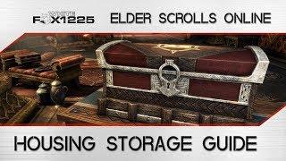 ESO: Housing Storage Guide! How to store items in your home!