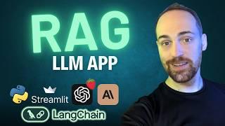 Program a RAG LLM Chat App with LangChain + Streamlit + *o1, GTP-4o and Claude 3.5 API