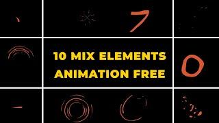 Elements | Shapes Strokes/Lines pop up Animations - Green Screen/Chroma Key Effects - 2