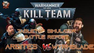 KTC Exaction Squad VS Wyrmblade - Kill Team Battle Report - Tabletop Simulator