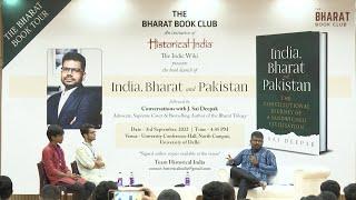 Book Launch | India, Bharat & Pakistan | J Sai Deepak | University of Delhi | DU Literature Festival
