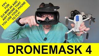DRONEMASK 2 FOR FPV WOW THE IMAGE IS AMAZING! DJI,POTENSIC,FIMI DRONES 4K