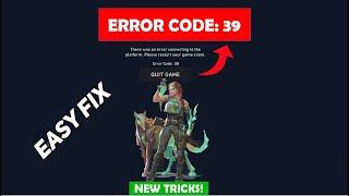 Valorant Error Code 39