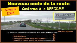 TEST Nouveau code de la route 2024-2025 conforme à la nouvelle réforme GRATUIT n°104