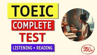 TOEIC Listening & Reading Test Practice 2024: Real Exam Questions & Answers!