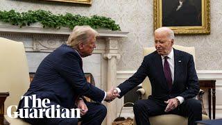 Joe Biden hosts Donald Trump at the White House