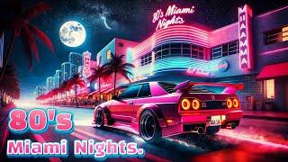Miami Nights | Retro 80s Lofi Synthwave Mix | Neon Dreams