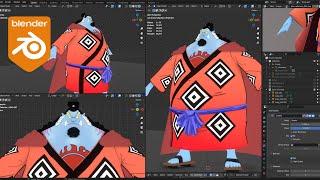 Making Anime Model in BLENDER 3.6 || Jinbe-One Piece || PART 2 || BODY MODELING TIMELAPSE