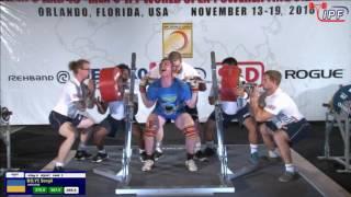 Sergey Belyj (Urkaine) and Dmitry Inzarkin (Russia) 93kg cat, at IPF Equipped Worlds-2016