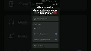 How to join Voice channel and acess VC settings in Discord Mobile #roduz #discord #how #howto #voice