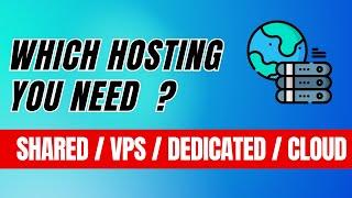 Web Hostings Simplified  (Shared vs VPS vs Dedicated vs Cloud )