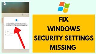 FIX Some Security Settings Are Missing on Windows (2023)