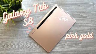 Samsung Galaxy Tab S8 Pink Gold Unboxing