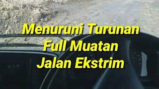 Cara Menuruni Turunan Panjang Full Muatan Dump Truck Hino 500