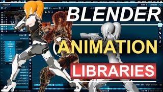 Blender 2.83 : Multiple Animation Libraries (In 30 Seconds!!!)