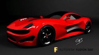 Car Design Speedrun 5 - Using Autodesk Fusion 360 - supersport GT