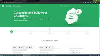 Instalar CKEditor 5 - Custom Build