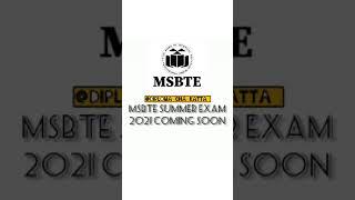 MSBTE Summer 2021 Exam status