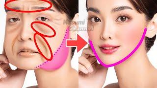 45 MIN FULL FACE LIFT EXERCISE For Jowl, Cheeks, Eye Bags, Double Chin, Slim Face, Neck Wrinkles