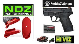 M&P Shield with HiViz Sights and NDZ Performance Grip Extension