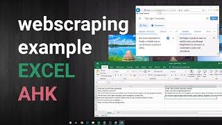 Web Scraping test - AutoHotkey & COM Excel & Google Translator - EN to DE or any lang