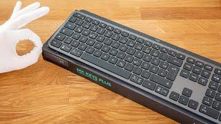 Unboxing Logitech MX Keys Plus with Palm Rest Keyboard - Relaxed ASMR