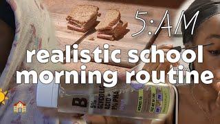 5:30 AM realistic year 12 school morning routine, asmr preparing food  & skincare, chatty makeup 