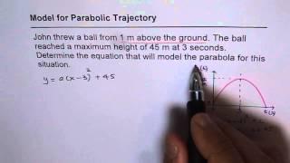 Modelling Parabolic Trajectory
