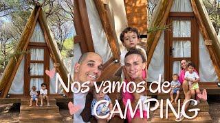 NOS VAMOS de CAMPING por PRIMERA VEZ con DOS NIÑOS ️ + ROOM TOUR del BUNGALOW  | VLOG DIARIO