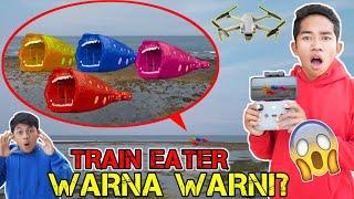 DRONE MENANGKAP NAMPAK M0NST3R TRAIN EATER WARNA WARNI?! | Drama Parodi | Mikael TubeHD