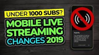 Youtube Mobile Live Streaming UPDATE | 2019 Changes