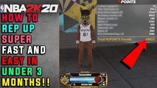 NBA 2K20 - How to Rep Up and Hit Legend Really Fast! In Under A Month!! - NBA 2K20 BEST REP METHODS