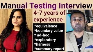 Manual Testing Interview Questions for 4-7 YOE | QA | Software Testing Creator