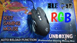 Drangonwar ele G-12 mouse unboxing | Best gaming mouse in the range of ₹1000 | RGB | with softwareCD