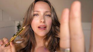 ASMR Ear Seeding & Face Mapping Your Meridian Lines  Tracing, Dotting & Drawing Roleplay For Sleep