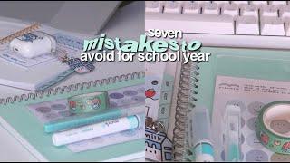 7 mistakes to AVOID for the NEW school year ‍️ back to school