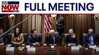 WATCH: President Trump holds cabinet meeting with Elon Musk