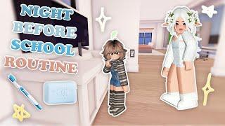 NIGHT BEFORE SCHOOL ROUTINE | BoxyWood Roleplay! EP. 18 | Hollows Household Series