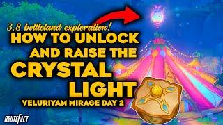 Unlock and Raise the Crystal Light Puzzle Guide | Veluriyam Mirage Fairground | Genshin Impact 3.8