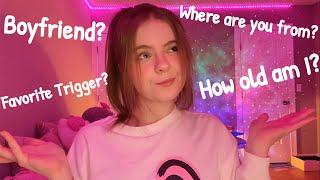 ASMR WHISPERED Q&A! Answering your questions